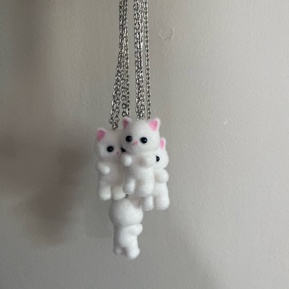 Fuzzy Cat Necklace